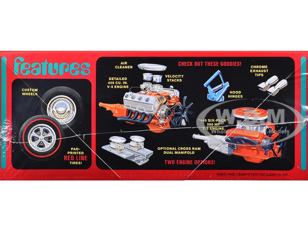 Skill 2 Model Kit 1969 Plymouth GTX Hardtop 1/25 Scale Model by AMT
