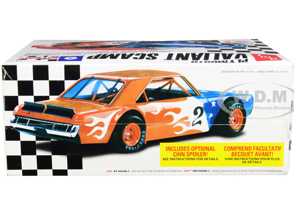 Skill 2 Model Kit Plymouth Valiant Scamp Kit Car 1/25 Scale Model AMT AMT1171 M