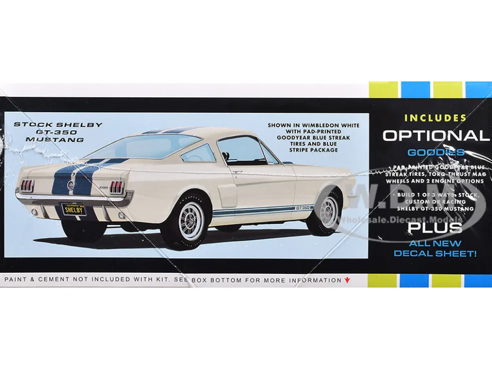 Skill 2 Model Kit 1966 Shelby Mustang GT-350 1/25 Scale Model by AMT