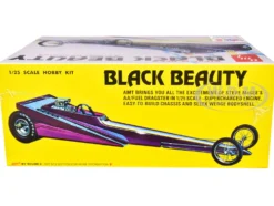 Skill 2 Model Kit Steve McGee's Black Beauty Wedge AA/Fuel Dragster 1/25 Scale Model AMT AMT1214