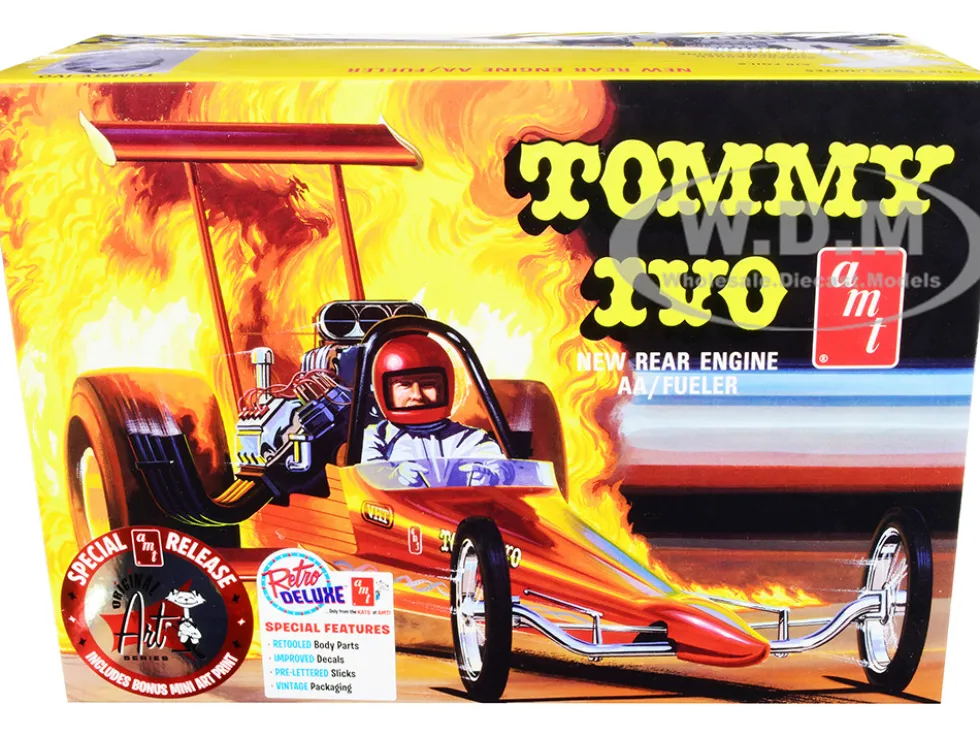 Skill 2 Model Kit Tommy Ivo Rear Engine Dragster 1/25 Scale Model AMT AMT1253