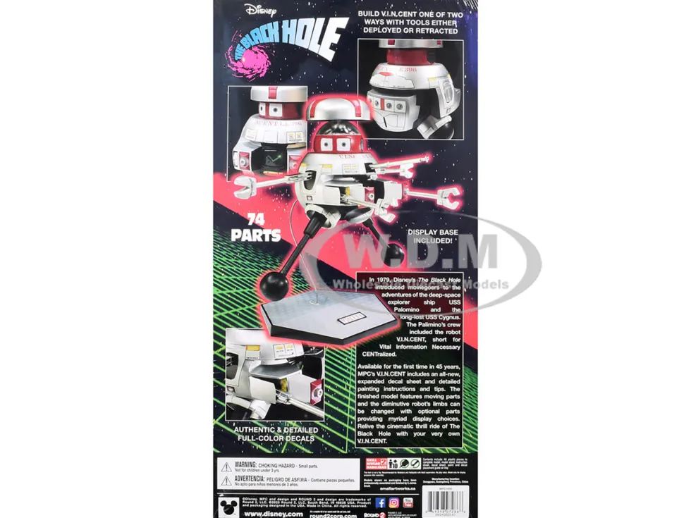Skill 2 Model Kit V.I.N.CENT. Robot "The Black Hole" (1979) Movie 1/6 Scale Model by MPC