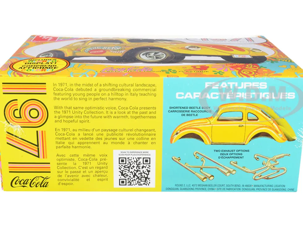 Skill 3 Model Kit Volkswagen Superbug Gasser Coca-Cola 1971 The Unity Collection 1/25 Scale Model AMT AMT1284 M
