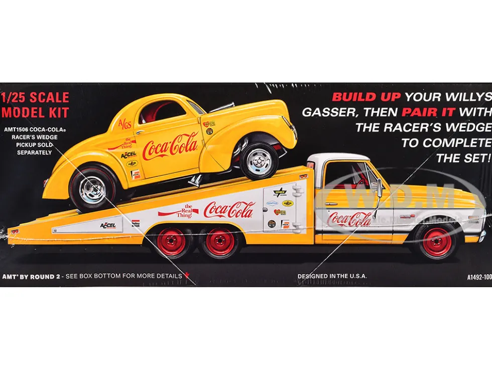 Skill 2 Model Kit 1940 Willys Coupe "Coca-Cola Race Team" 1/25 Scale Model by AMT