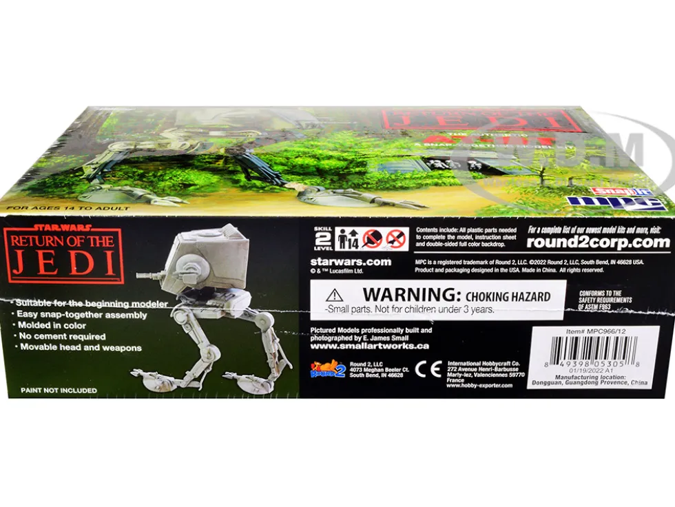 Skill 2 Snap Model Kit AT-ST Star Wars: Return of the Jedi Movie Scale Model MPC MPC966
