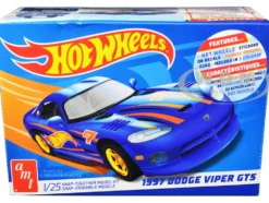 Skill 1 Snap Model Kit 1997 Dodge Viper GTS Hot Wheels 1/25 Scale Model AMT AMT1349M