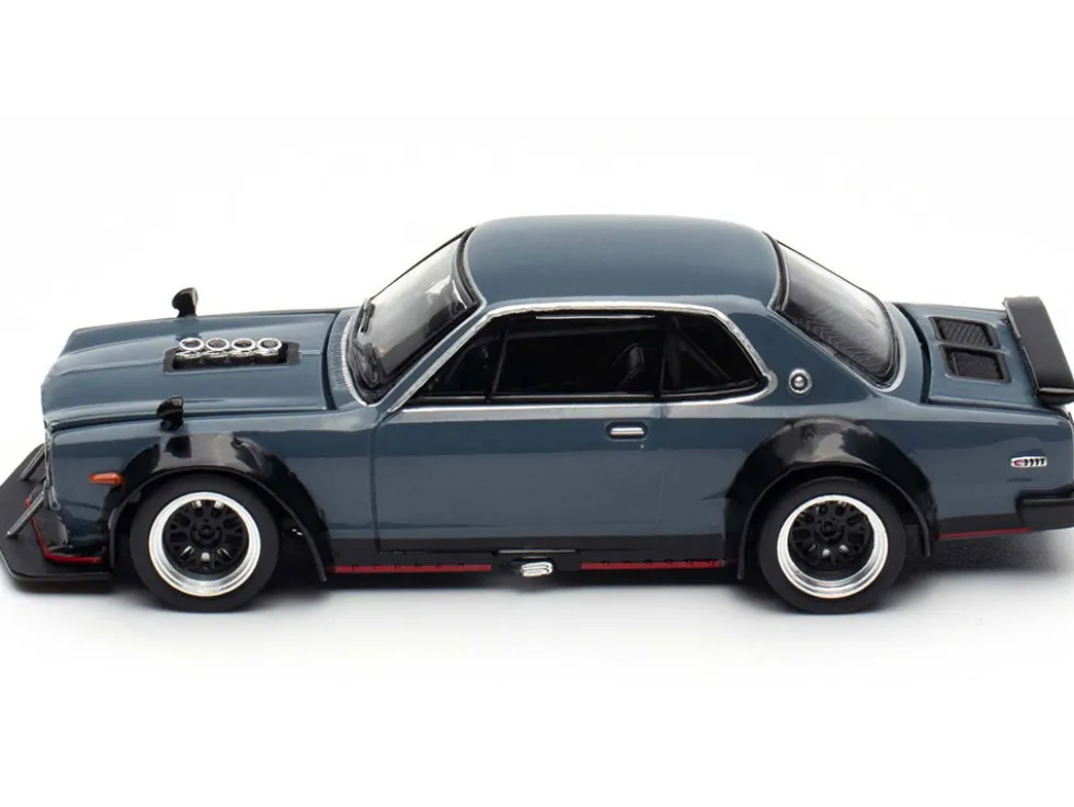 Skyline GT-R V8 Drift "Hakosuka" RHD (Right Hand Drive) Gray "Tokyo Auto Salon Hong Kong 2025" Special Edition 1/64 Diecast Model Car by Pop Race