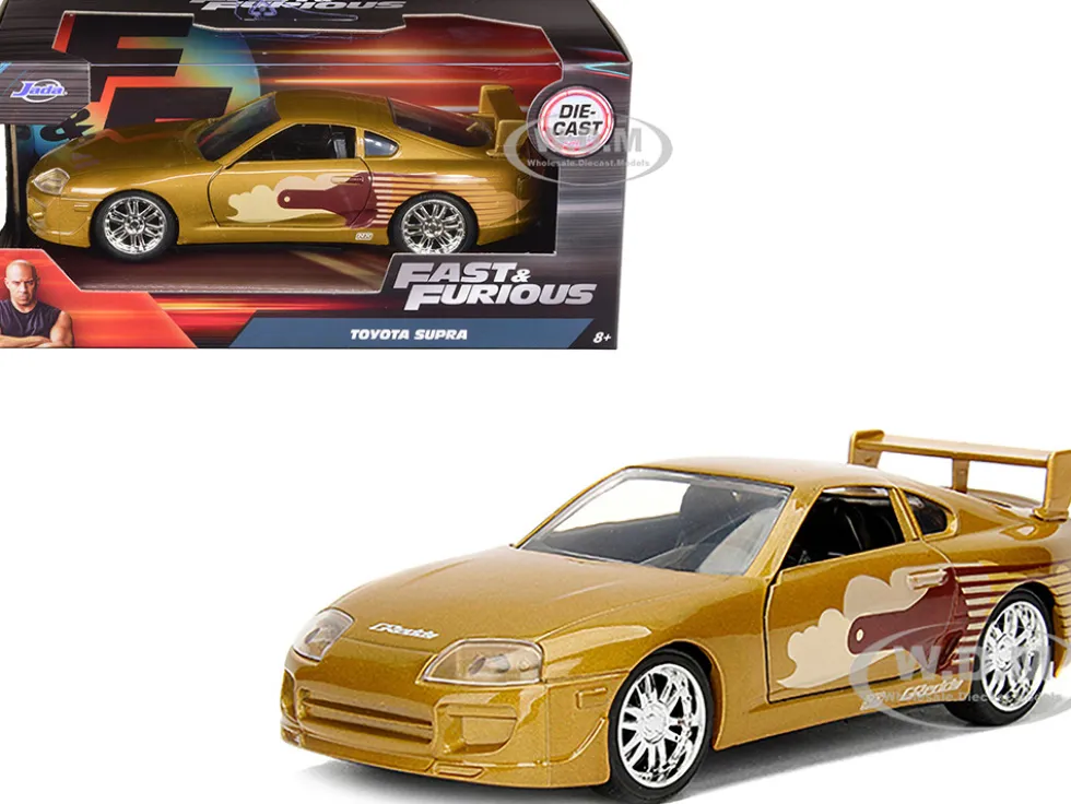 Slap Jack's Toyota Supra Gold Fast & Furious Movie 1/32 Diecast Model Car Jada 99542
