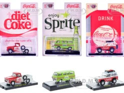 Sodas Set of 3 pieces Release 57 Limited Edition to 10000 pieces Worldwide 1/64 Diecast Model Cars by M2 Machines