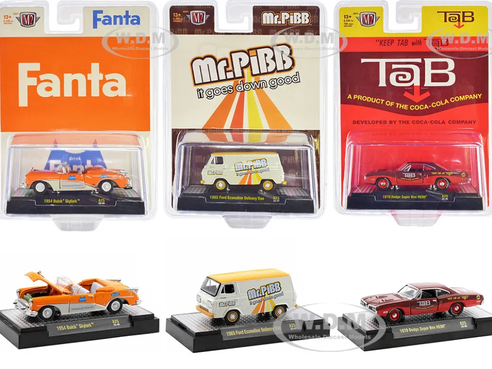 Sodas Set of 3 pieces Release 25 Limited Edition to 6250 pieces Worldwide 1/64 Diecast Model Cars M2 Machines 52500-A25