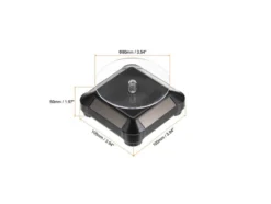3 5 Solar Rotating Display Stand with Black Base for 1/64 Scale Model Cars 002-BK