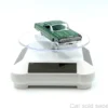 3 5 Solar Rotating Display Stand with White Base for 1/64 Scale Model Cars 002-WH