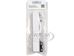 53' Spread Axle Dry Van Trailer White 1/87 (HO) Plastic Model Car by HO Logistics
