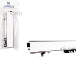53' Spread Axle Refrigerated Trailer White 1/87 (HO) Plastic Model Car by HO Logistics