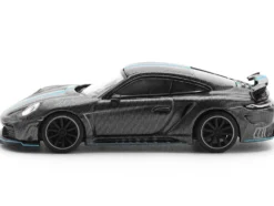 992 Stinger GTR Carbon Edition with Blue Stripe 1/64 Diecast Model Car by Pop Race