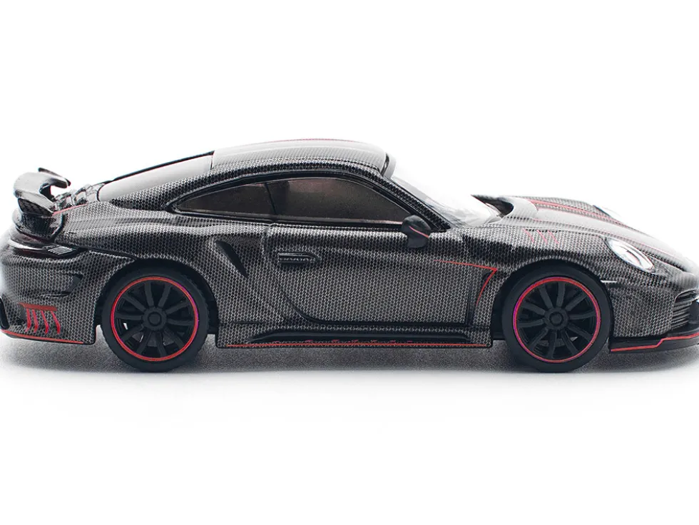 992 Stinger GTR Carbon Edition with Red Accents 1/64 Diecast Model Car by Pop Race
