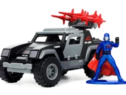 Stinger with Missile Launcher Cobra Commander Diecast Figurine G.I. Joe Hollywood Rides Series 1/32 Diecast Model Car Jada 33085
