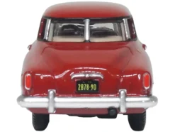 1950 Studebaker Champion Starlight Coupe Commanche Red 1/87 (HO) Scale Diecast Model Car by Oxford Diecast