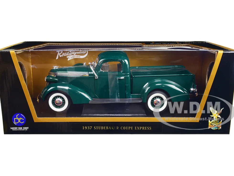 1937 Studebaker Pickup Express Green 1/18 Diecast Model Car Road Signature 92458