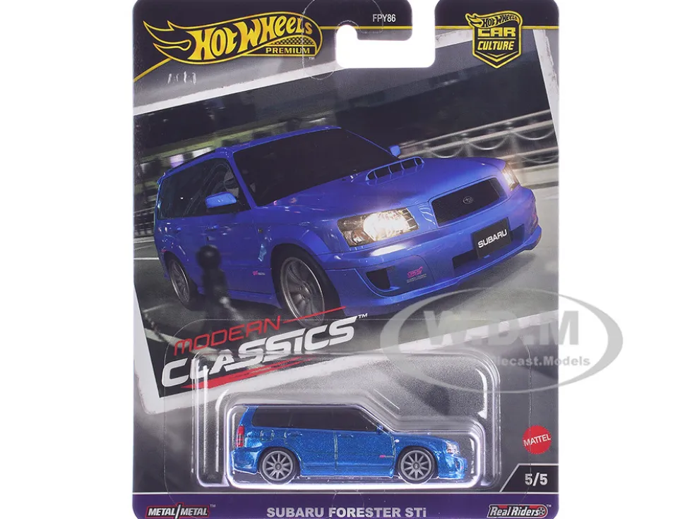 Subaru Forester STi Blue Metallic "Modern Classics" Series Diecast Model Car by Hot Wheels