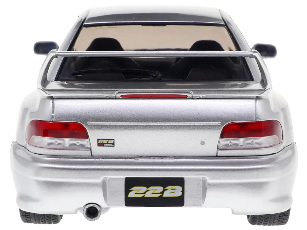 1998 Subaru Impreza 22B RHD (Right Hand Drive) Silver Metallic with Gold Wheels 1/18 Diecast Model Car by Solido