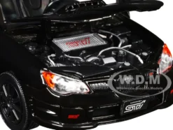 Subaru Impreza WRX STi Black 1/24 Diecast Model Car Motormax 73330