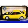 2003 Subaru Impreza WRX STI RHD (Right Hand Drive) Yellow with Carbon Hood 1/18 Diecast Model Car by Solido