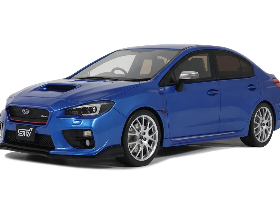 2015 Subaru WRX Sti S207 RHD (Right Hand Drive) Blue Pearl Metallic Limited Edition to 2000 pieces Worldwide 1/18 Model Car by Otto Mobile