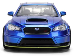 2016 Subaru WRX STI Widebody Blue Metallic "JDM Tuners" Series 1/24 Diecast Model Car by Jada