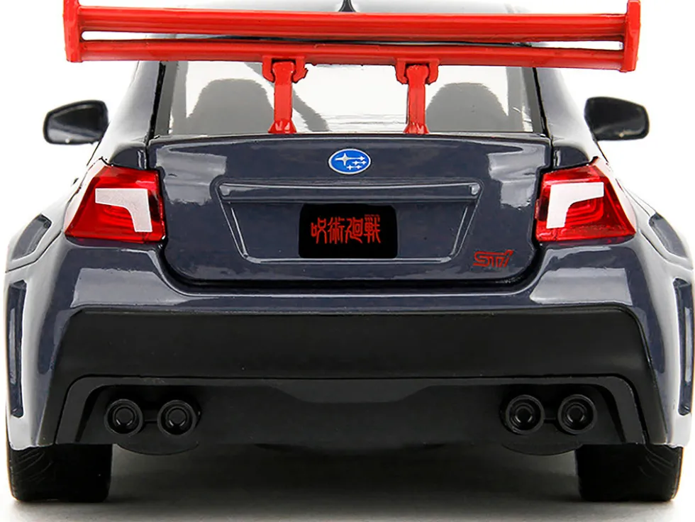 2016 Subaru WRX STI Widebody Dark Blue and Yuji Itadori Diecast Figure "Jujutsu Kaisen" (2020–2023) TV Series "Anime Hollywood Rides" Series 1/24 Diecast Model Car by Jada