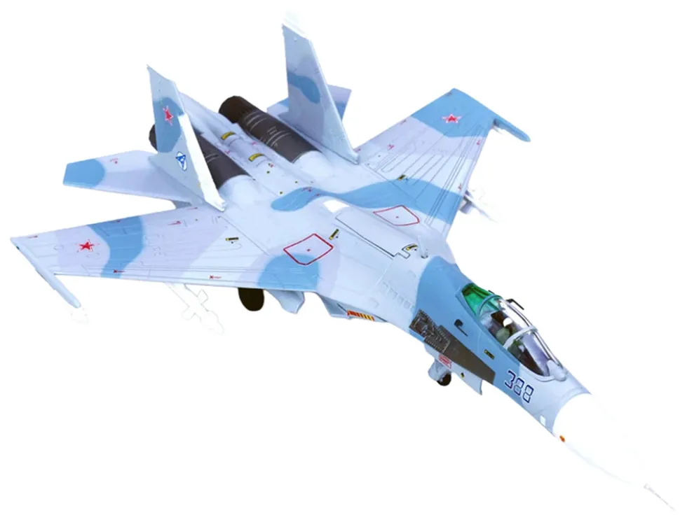 Sukhoi Su-27 Flanker-B Aircraft "Blue 388, Paris Air Show" (1989) Soviet Air Force 1/100 Diecast Model Airplane by Legion