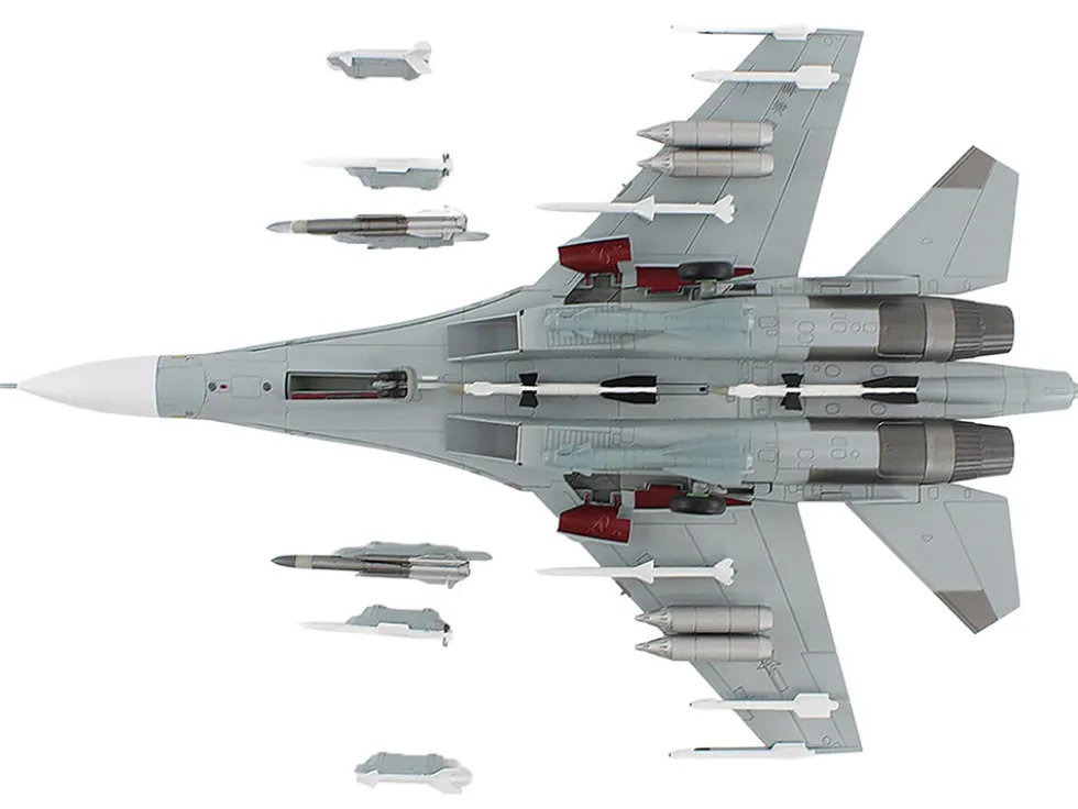Sukhoi Su-30MK2 Flanker-G Fighter Aircraft "White 17, China" (2022) People's Liberation Army Naval Air Force (PLANAF) "Air Power Series" 1/72 Diecast Model by Hobby Master