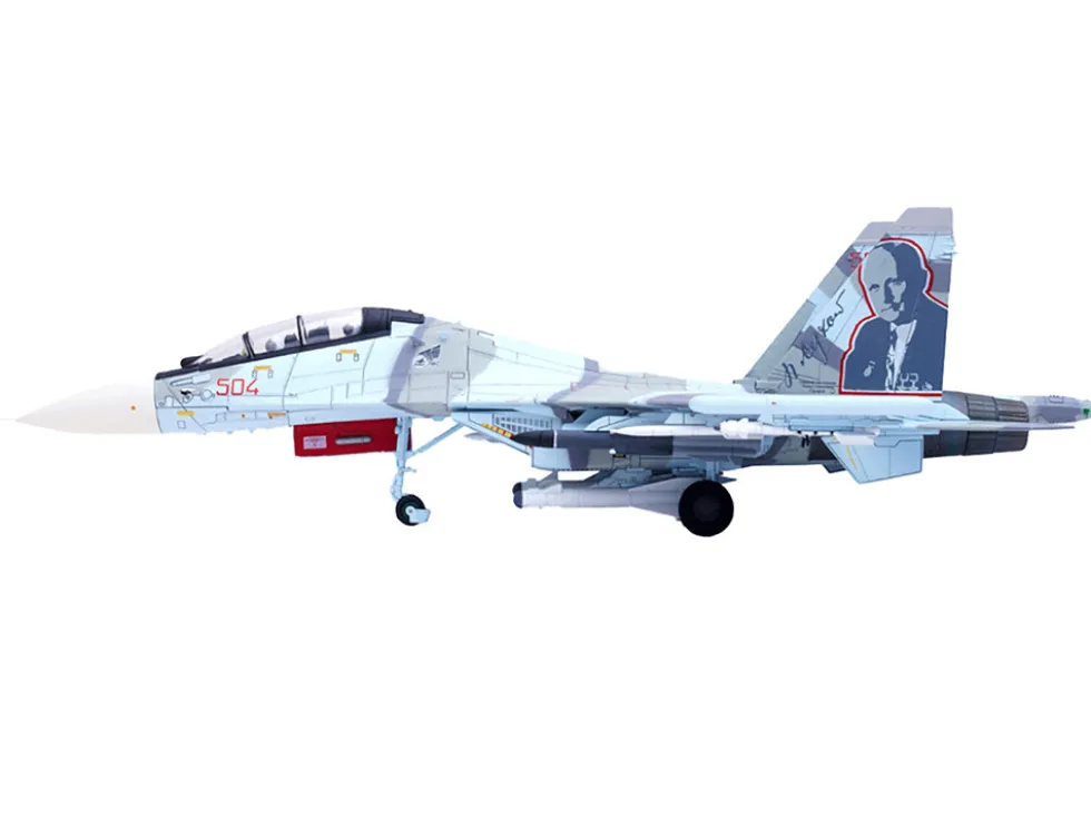 Sukhoi Su-30MKK Flanker-G Fighter Aircraft #504 "Russian Air Force" "Wing" Series 1/72 Diecast Model by Panzerkampf