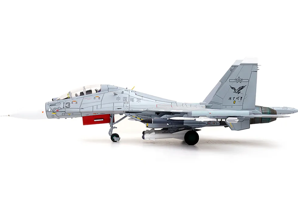 Sukhoi Su 30MKK Flanker G Fighter Aircraft #13 People s Liberation Army PLA Naval Aviation s Sea and Air Eagle Regiment Chinese Air Force Wing Series 1/72 Diecast Model Panzerkampf 14645PE13