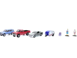Summer Cookout Diorama Set of 7 pieces 1/64 Diecast Model Cars by Greenlight