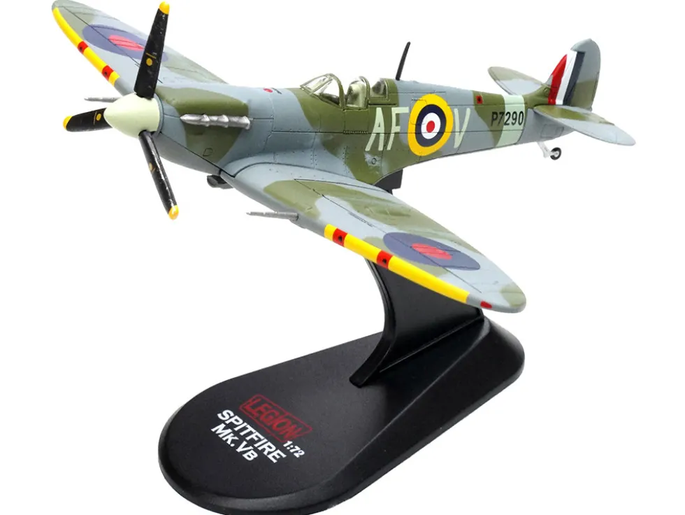 Supermarine Spitfire Mk IIa Fighter Aircraft "P7290, Air Fighting Development Unit, RAF Duxford" (1942) Royal Air Force 1/72 Diecast Model Airplane by Legion