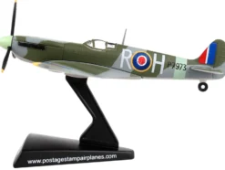 Supermarine Spitfire Mk IIa Fighter Aircraft #P7973 Royal Air Force 1/93 Diecast Model Airplane Postage Stamp PS5335-4