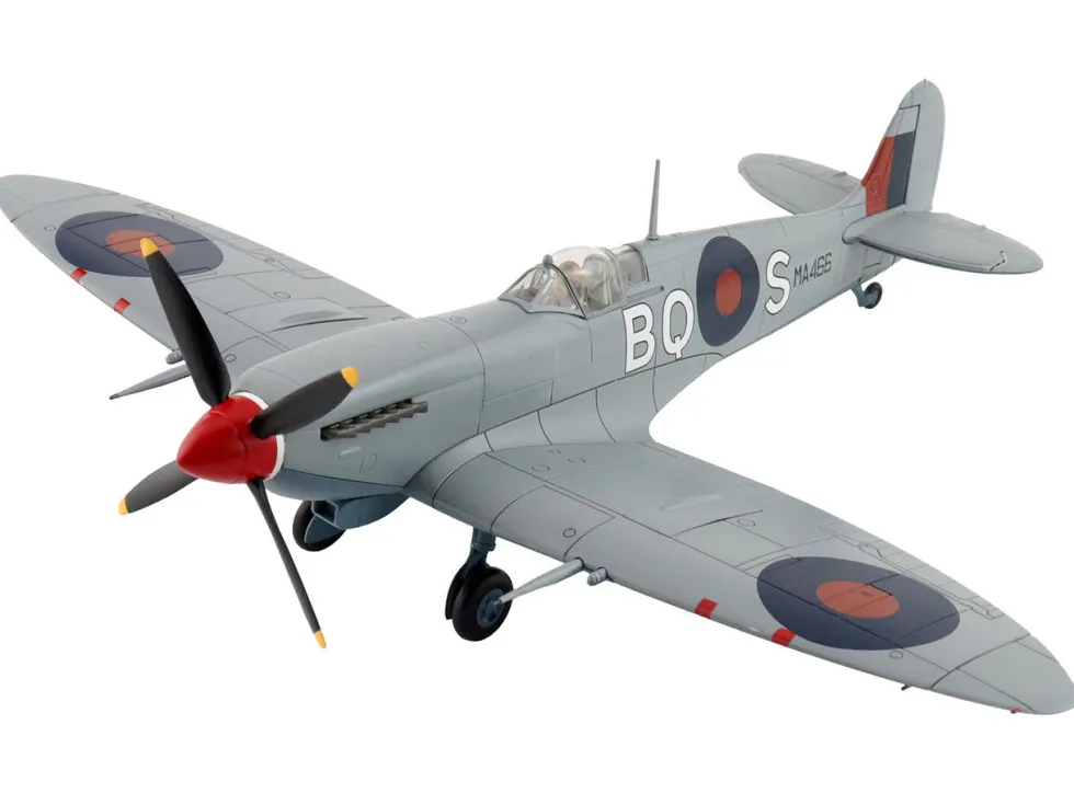 Supermarine Spitfire Mk IXc Fighter Aircraft "MA466, BQ-S, No. 451 Squadron, Corsica" (1944) Royal Australian Air Force "Air Power Series" 1/48 Diecast Model by Hobby Master