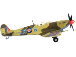 Supermarine Spitfire MK IXC Fighter Aircraft Royal Air Force Ldr Stanislav Skalsk Polish Combat Team North Africa 1943 1/72 Diecast Model JC Wings JCW-72-SPF-003