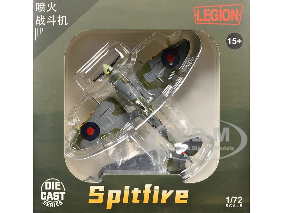 Supermarine Spitfire Mk Vb Fighter Aircraft "EN951, Ace Jan Zumbach, No. 303 Polish Kosciuszko Squadron" (1943) Royal Air Force 1/72 Diecast Model Airplane by Legion