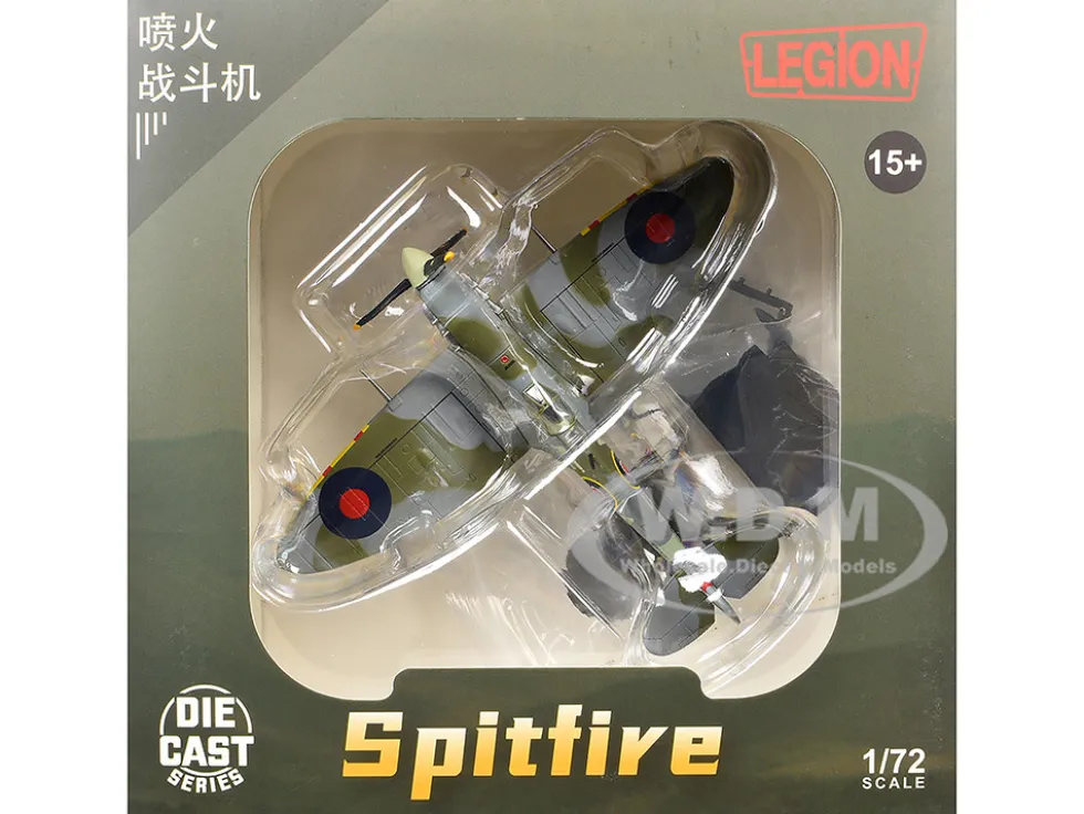 Supermarine Spitfire Mk Vb Fighter Aircraft "EP120, Flight Lieutenant James 'Jeff' Northcott, No. 402 City of Winnipeg Squadron" (1943-1944) Royal Canadian Air Force 1/72 Diecast Model Airplane by Legion