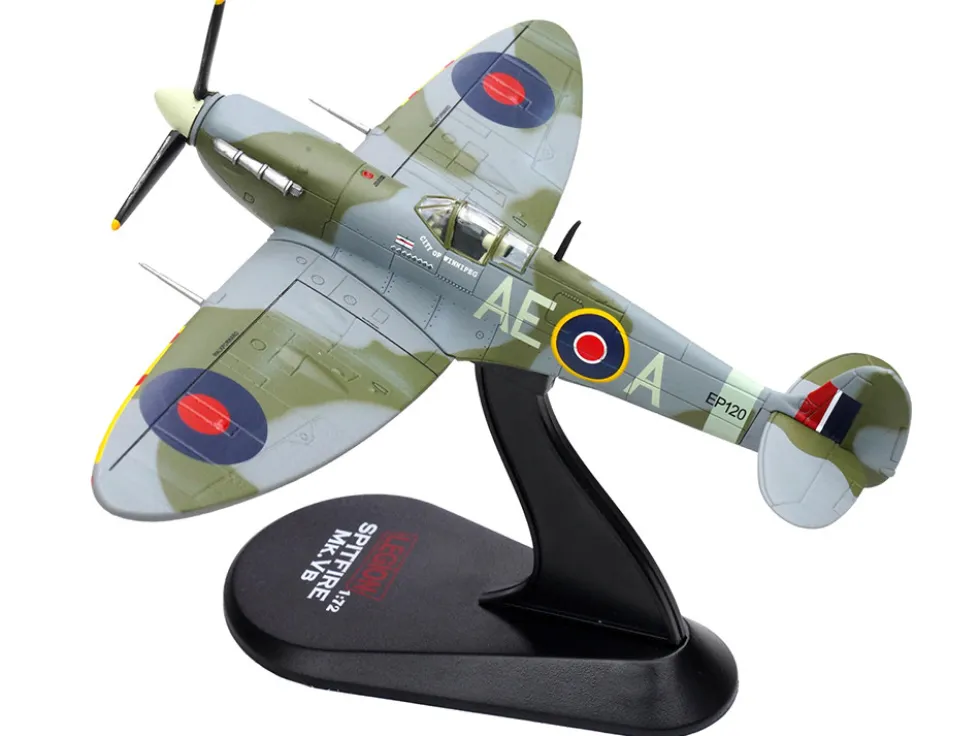 Supermarine Spitfire Mk Vb Fighter Aircraft "EP120, Flight Lieutenant James 'Jeff' Northcott, No. 402 City of Winnipeg Squadron" (1943-1944) Royal Canadian Air Force 1/72 Diecast Model Airplane by Legion