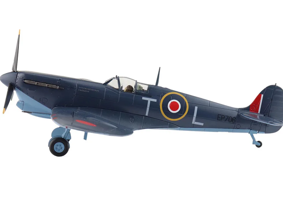 Supermarine Spitfire Mk.Vb Trop Fighter Aircraft "EP706, George Beurling, No. 249 Squadron, Malta" (1942) British Royal Air Force "Air Power Series" 1/48 Diecast Model by Hobby Master
