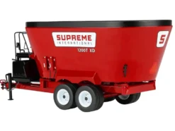 Supreme International 1200T Vertical Feed Mixer Red 1/32 Diecast Model by SpecCast