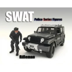 SWAT Team Rifleman Figure For 1:24 Scale Models American Diorama 77470