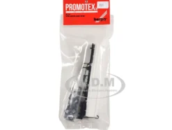 Tag-Axle Elliptical Tanker Trailer White 1/87 (HO) Plastic Model by Promotex