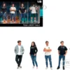 Team Liberty Walk 5 piece Figure Set for 1/18 Scale Models by American Diorama