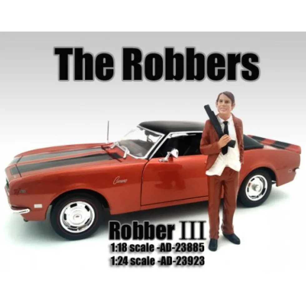 The Robbers 4 Piece Figure Set For 1:18 Scale Models American Diorama 23883-23884-23885-23886