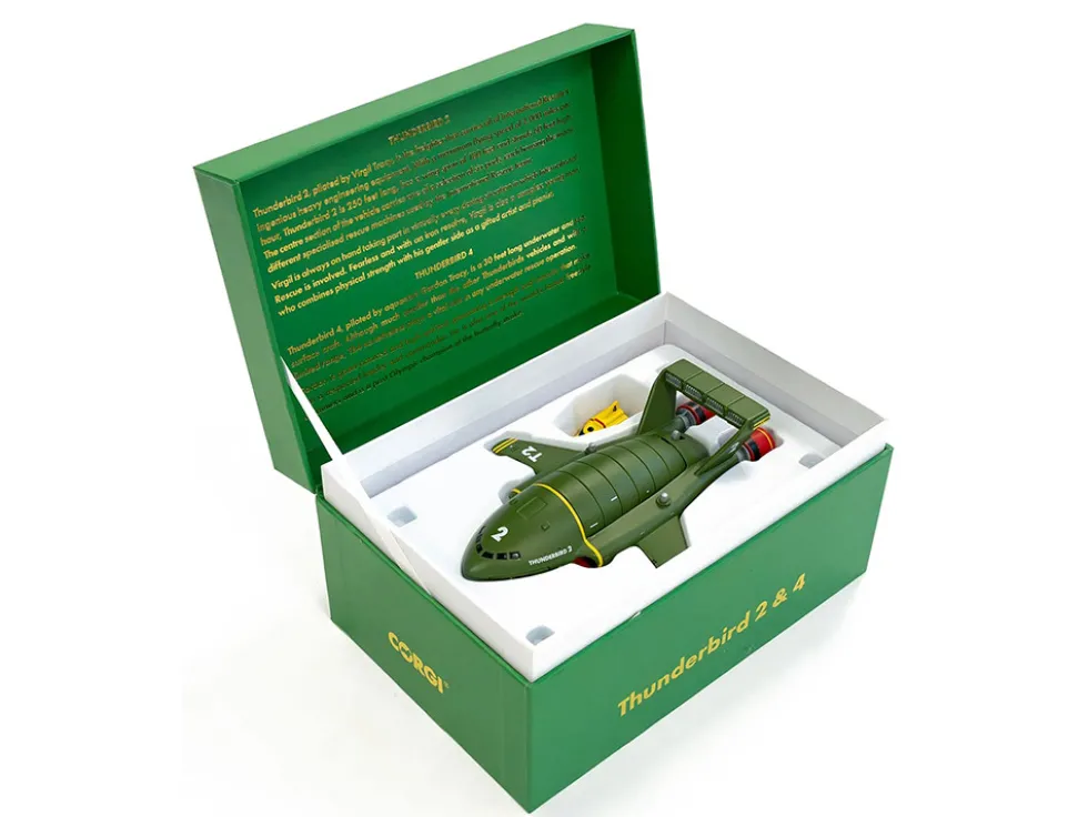 Thunderbird 2 Aircraft and Thunderbird 4 Submarine "Thunderbirds" (1965-1966) TV Series "F.A.B. Collection" Diecast Model Car by Corgi
