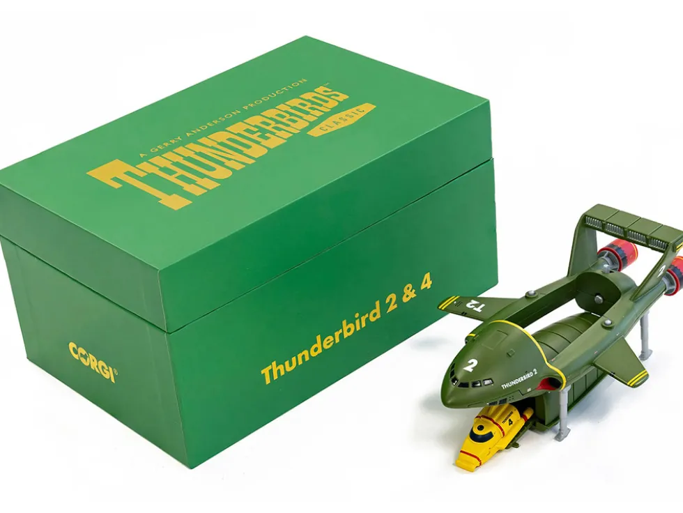 Thunderbird 2 Aircraft and Thunderbird 4 Submarine "Thunderbirds" (1965-1966) TV Series "F.A.B. Collection" Diecast Model Car by Corgi